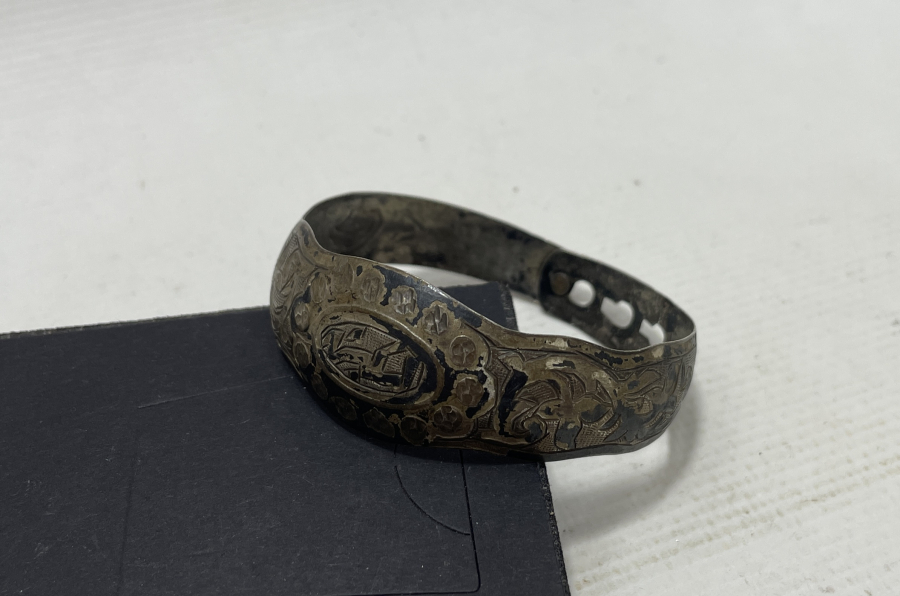 OSMANLICA ESKİŞEHİR YAZILI OSMANLI DÖNEMİ GÜMÜŞ BİLEZİK