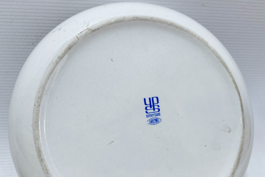 SÜMERBANK YAPIMI ÇİFT PORSELEN KÜLLÜK