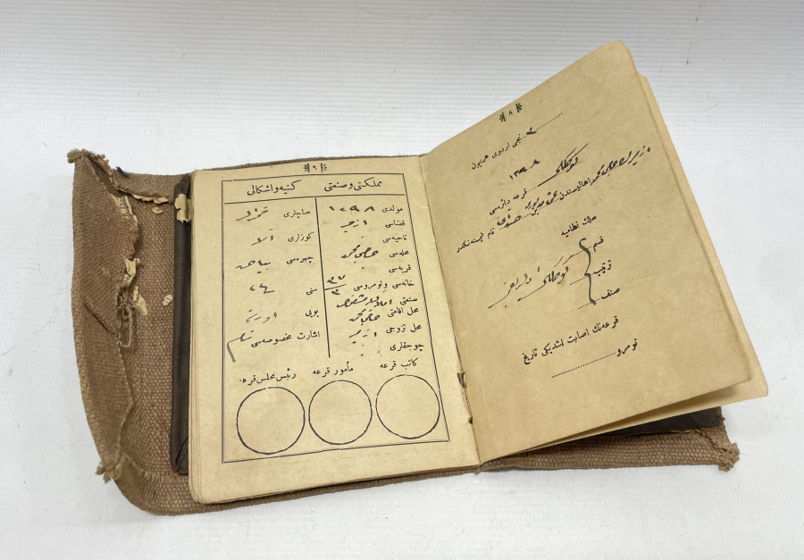 1. DÜNYA SAVAŞI DÖNEMİ NADİR ASKER CÜZDANI 