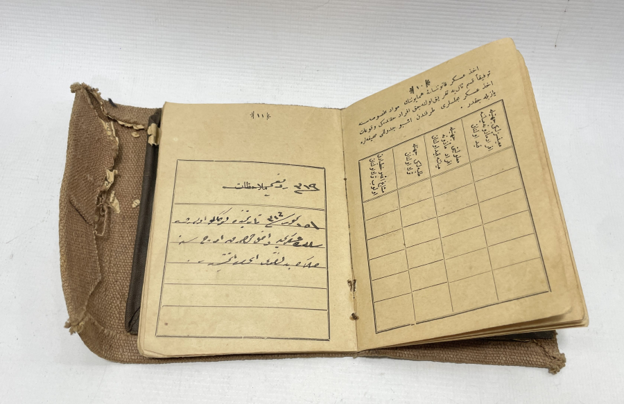 1. DÜNYA SAVAŞI DÖNEMİ NADİR ASKER CÜZDANI 