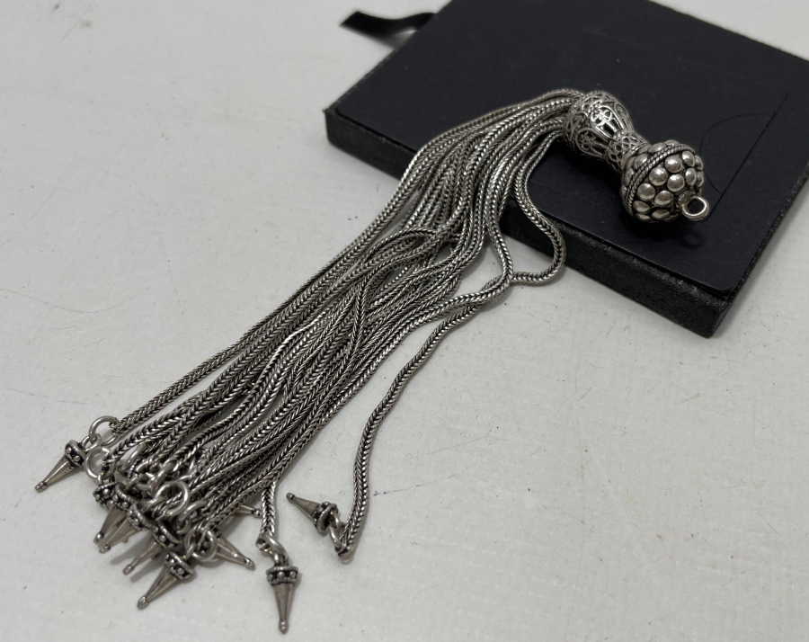 BÜYÜK BOY GÜMÜŞ TESPİH PÜSKÜLÜ