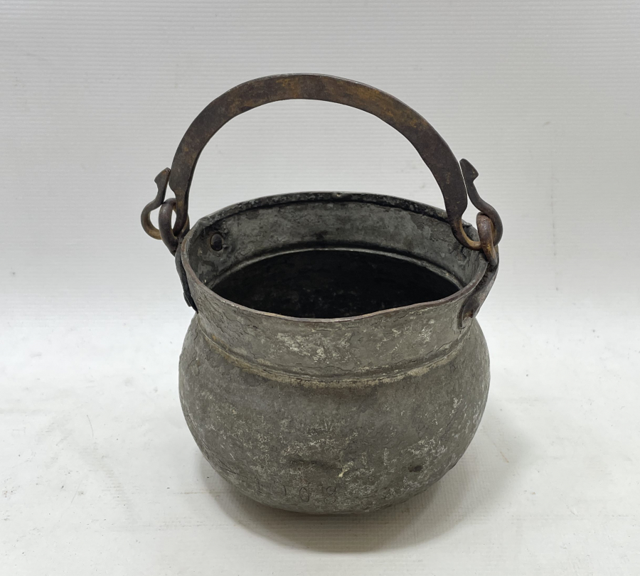 OSMANLI DÖNEMİ 1908 TARİHLİ NADİR BALIKLI RUM BAKRACI