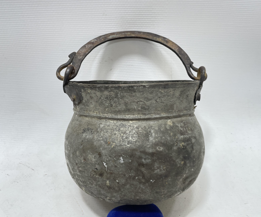 OSMANLI DÖNEMİ 1908 TARİHLİ NADİR BALIKLI RUM BAKRACI