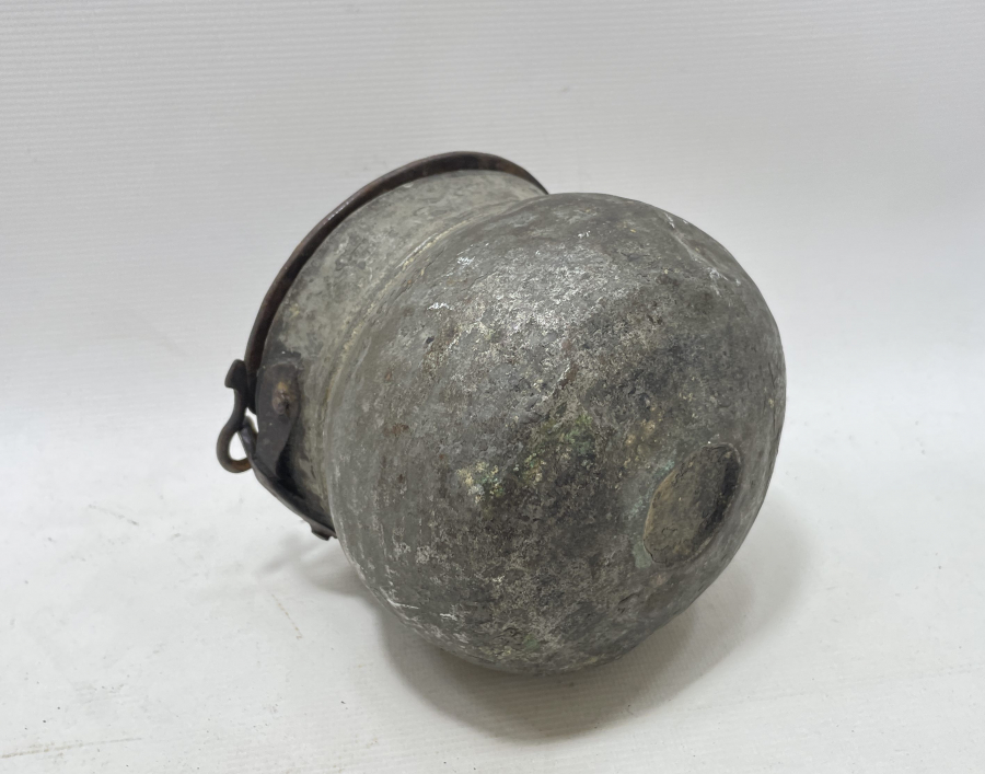 OSMANLI DÖNEMİ 1908 TARİHLİ NADİR BALIKLI RUM BAKRACI