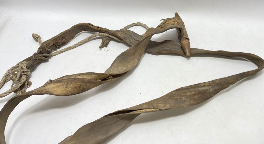 OSMANLI DÖNEMİ ÇOK NADİR DERİDEN MAMUL HAMAL İPİ