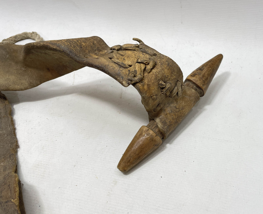 OSMANLI DÖNEMİ ÇOK NADİR DERİDEN MAMUL HAMAL İPİ