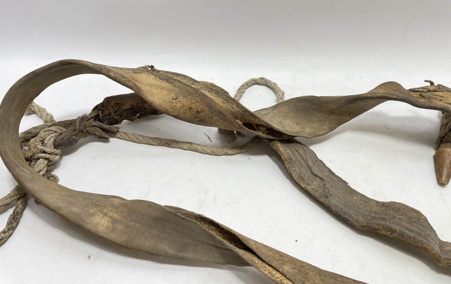 OSMANLI DÖNEMİ ÇOK NADİR DERİDEN MAMUL HAMAL İPİ