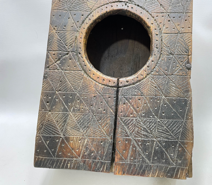 ÜZERİ İŞLEMELİ OSMANLI DÖNEMİ NADİR AHŞAP KUŞ YUVASI