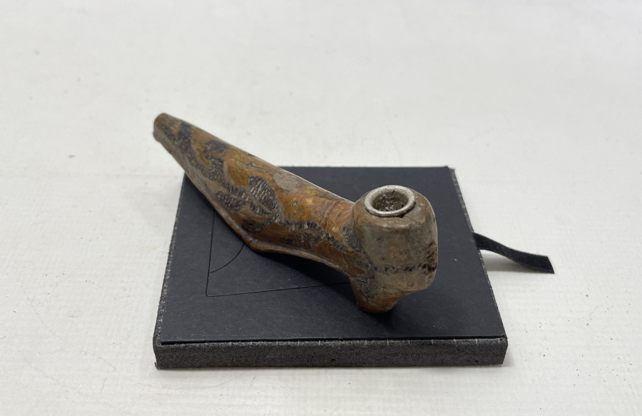 ÇİZME FORMUNDA EL İŞİ ANTİKA SİGARA AĞIZLIĞI