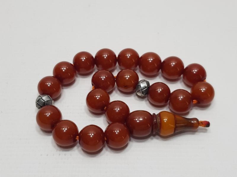 OSMANLI SIKMA KEHRİBAR TESPİH