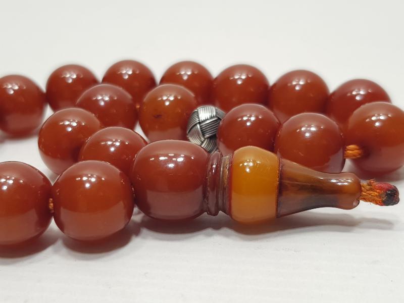 OSMANLI SIKMA KEHRİBAR TESPİH