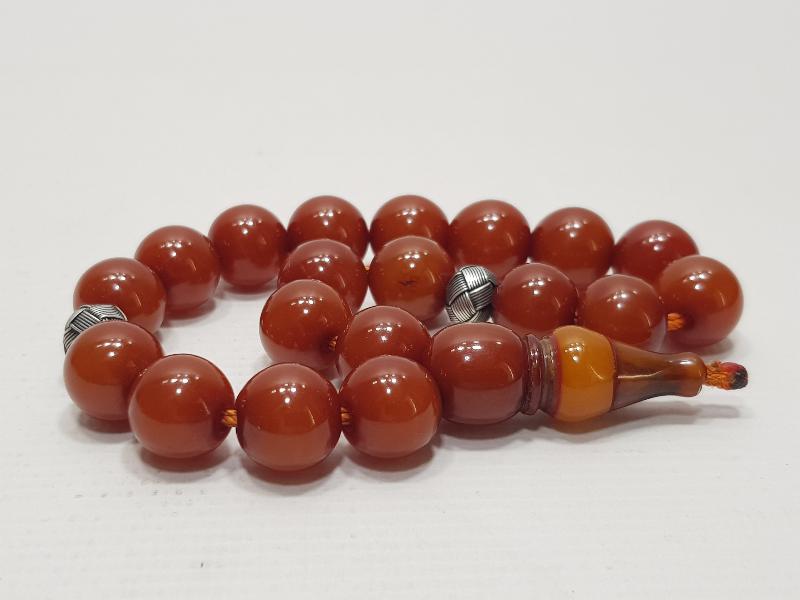 OSMANLI SIKMA KEHRİBAR TESPİH