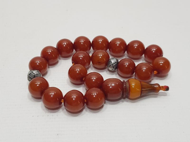 OSMANLI SIKMA KEHRİBAR TESPİH