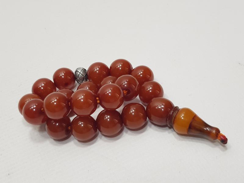 OSMANLI SIKMA KEHRİBAR TESPİH