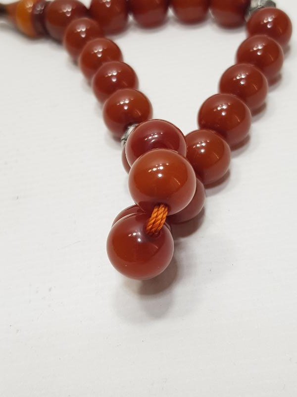 OSMANLI SIKMA KEHRİBAR TESPİH