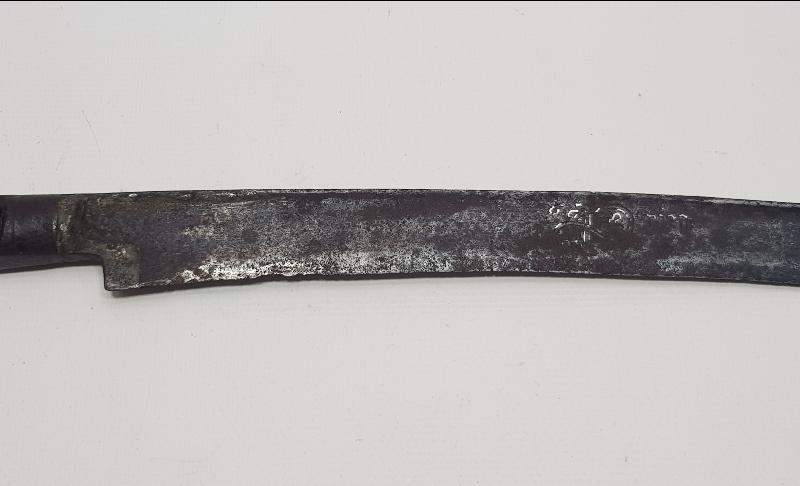 OSMANLI DÖNEMİ İKİ TARAFI DA GÜMÜŞ ÇAKMA YAZILI KILIÇ