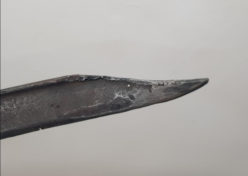 OSMANLI DÖNEMİ İKİ TARAFI DA GÜMÜŞ ÇAKMA YAZILI KILIÇ