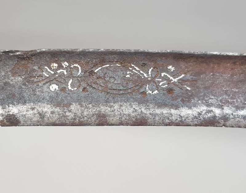 OSMANLI DÖNEMİ İKİ TARAFI DA GÜMÜŞ ÇAKMA YAZILI KILIÇ