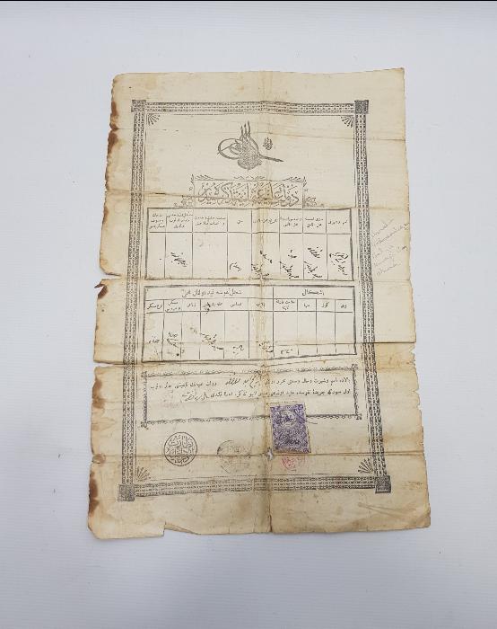 OSMANLI DÖNEMİ İLK NÜFUS CÜZDANI