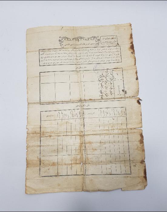 OSMANLI DÖNEMİ İLK NÜFUS CÜZDANI