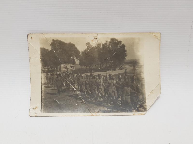 İZMİR'İN YUNANLILAR TARAFINDAN İŞGALİ - YUNAN ASKERİ BİRLİK FOTOĞRAFI