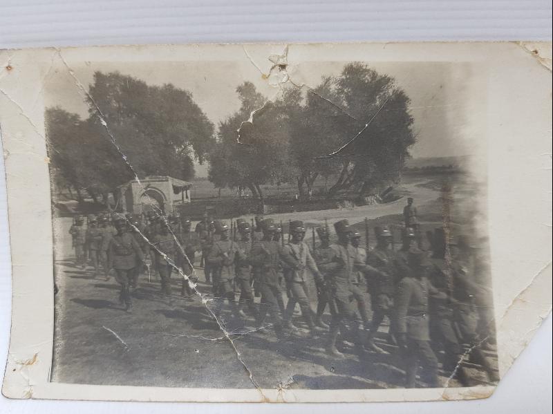 İZMİR'İN YUNANLILAR TARAFINDAN İŞGALİ - YUNAN ASKERİ BİRLİK FOTOĞRAFI