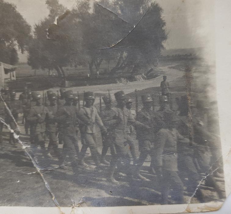 İZMİR'İN YUNANLILAR TARAFINDAN İŞGALİ - YUNAN ASKERİ BİRLİK FOTOĞRAFI