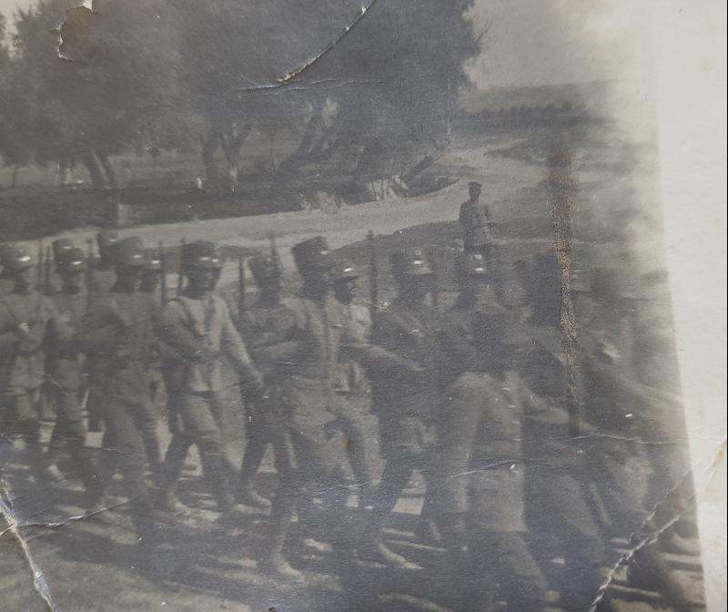 İZMİR'İN YUNANLILAR TARAFINDAN İŞGALİ - YUNAN ASKERİ BİRLİK FOTOĞRAFI