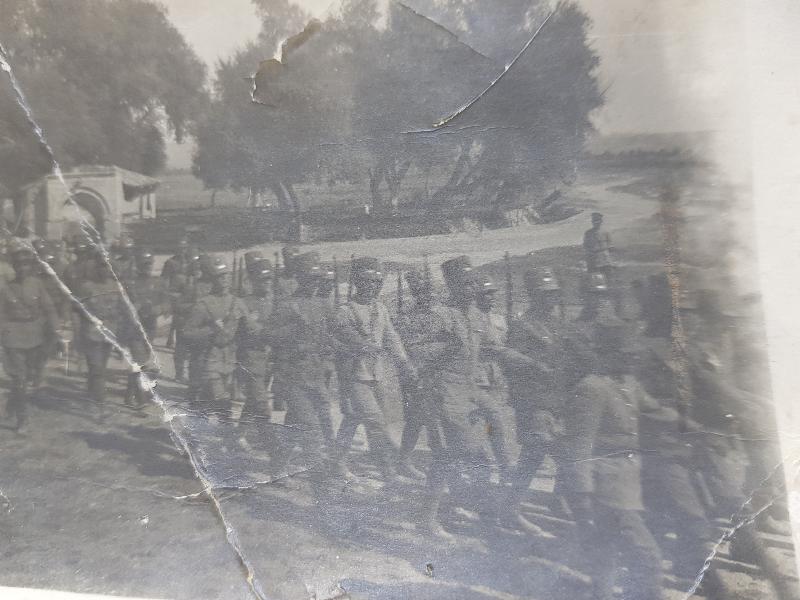 İZMİR'İN YUNANLILAR TARAFINDAN İŞGALİ - YUNAN ASKERİ BİRLİK FOTOĞRAFI