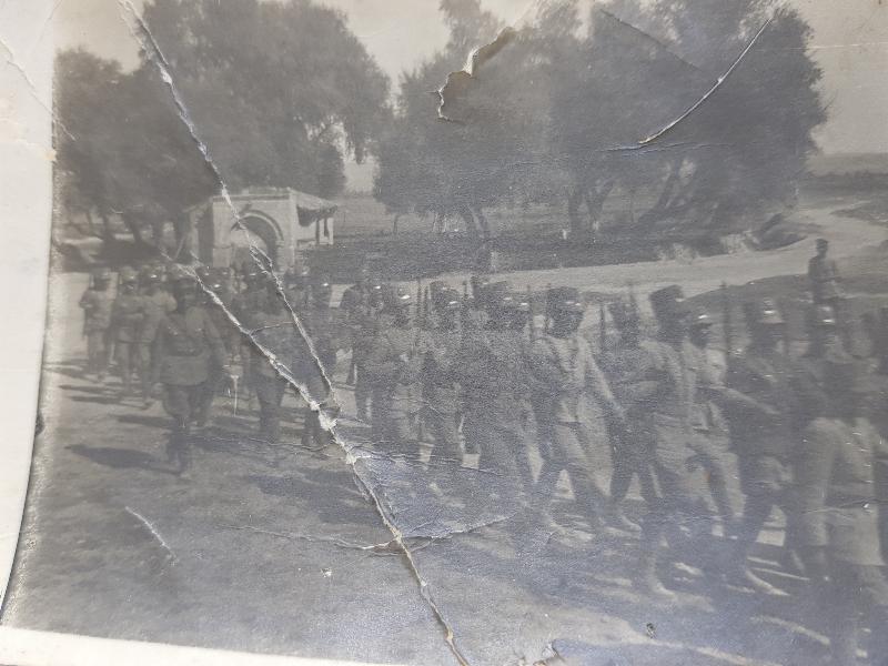 İZMİR'İN YUNANLILAR TARAFINDAN İŞGALİ - YUNAN ASKERİ BİRLİK FOTOĞRAFI