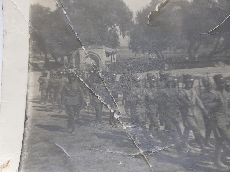 İZMİR'İN YUNANLILAR TARAFINDAN İŞGALİ - YUNAN ASKERİ BİRLİK FOTOĞRAFI