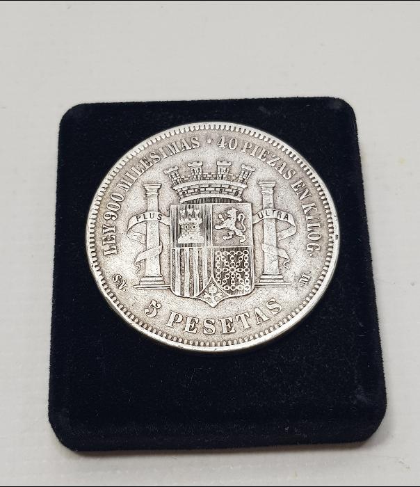 1870 İSPANYA GÜMÜŞ 5 PESETA 