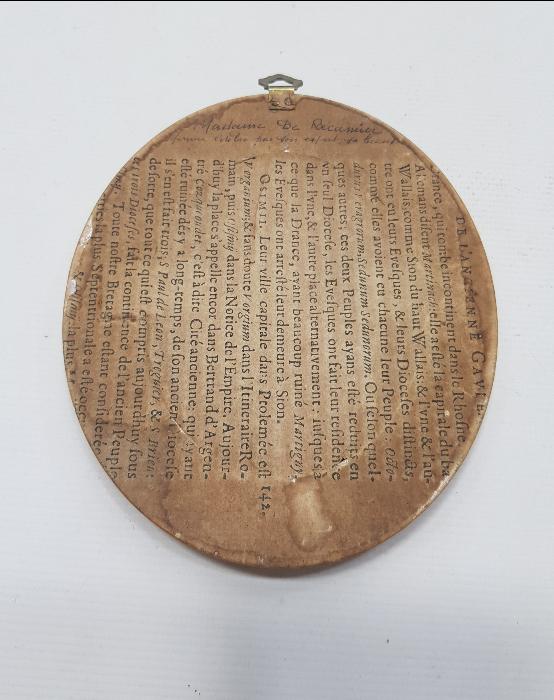 19. YÜZYIL EL ÇİZİMİ İMZALI FRANSIZ MADAM RECAMIER MİNYATÜR RESİM