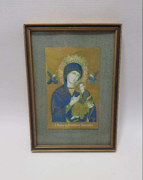 1900's HAZRETİ MERYEM VE HAZRETİ İSA KOUNLU DUVAR PANOSU