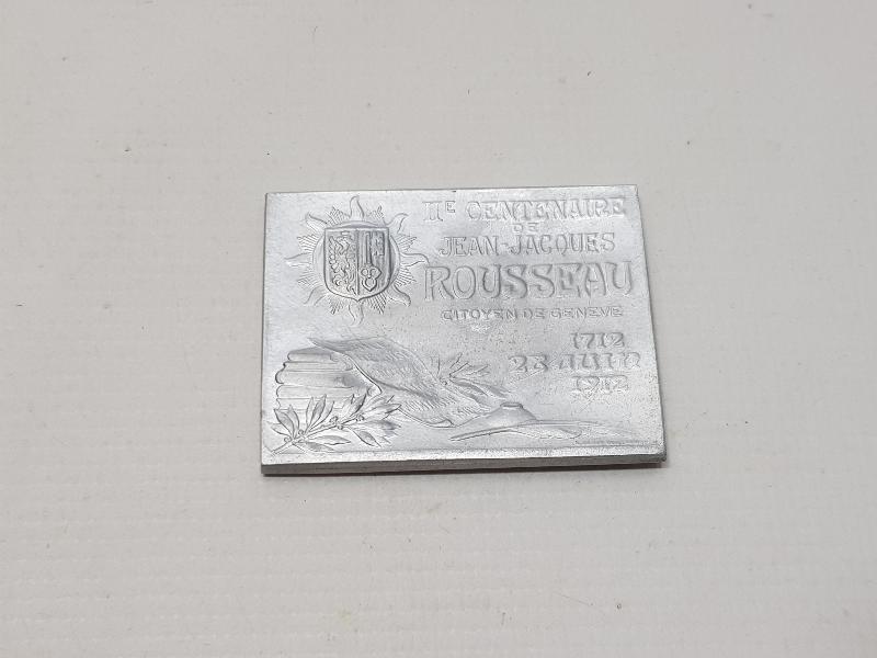 1912 JEAN JACQUES ROUSSEAU MADALYA