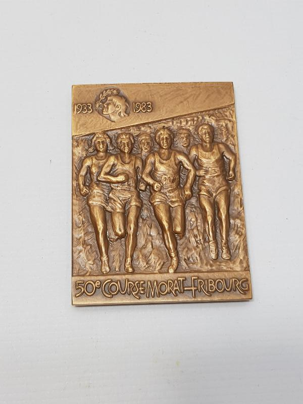 1933-1983 BELÇİKA FRIBOURG KONULU ÜÇ BOYUTLU KOŞU MADALYASI