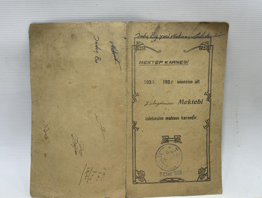 1933 VE 1942 YILLARINA AİT 2 ADET KARNE