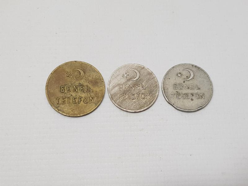 1951-1952-1953 YILLARI PTT JETONLARI TAKIMI