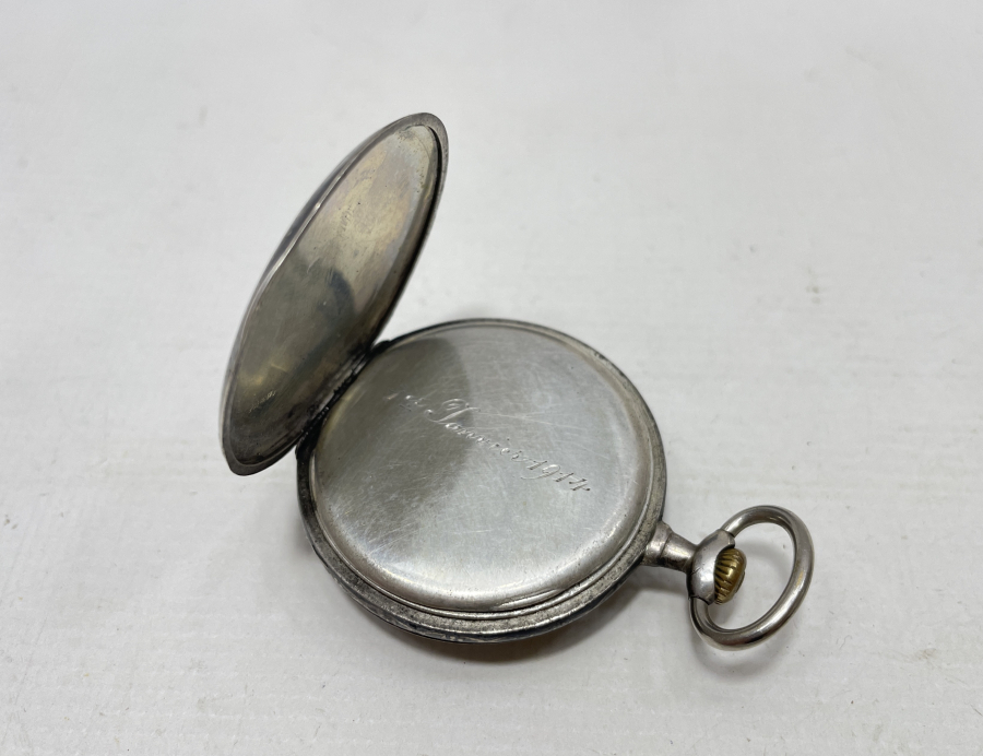 1.DÜNYA SAVAŞI DÖNEMİ SAVATLI GÜMÜŞ ASKERİ CEP SAATİ