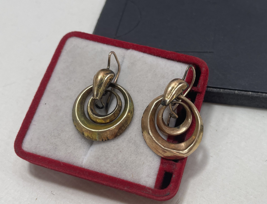 ALTIN KAPLAMA EL YAPIMI ANTİKA KÜPE