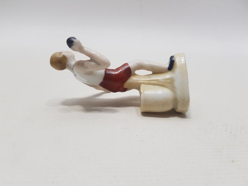 ANTİKA GÜLLECİ FORMLU PORSELEN KALEMLİK