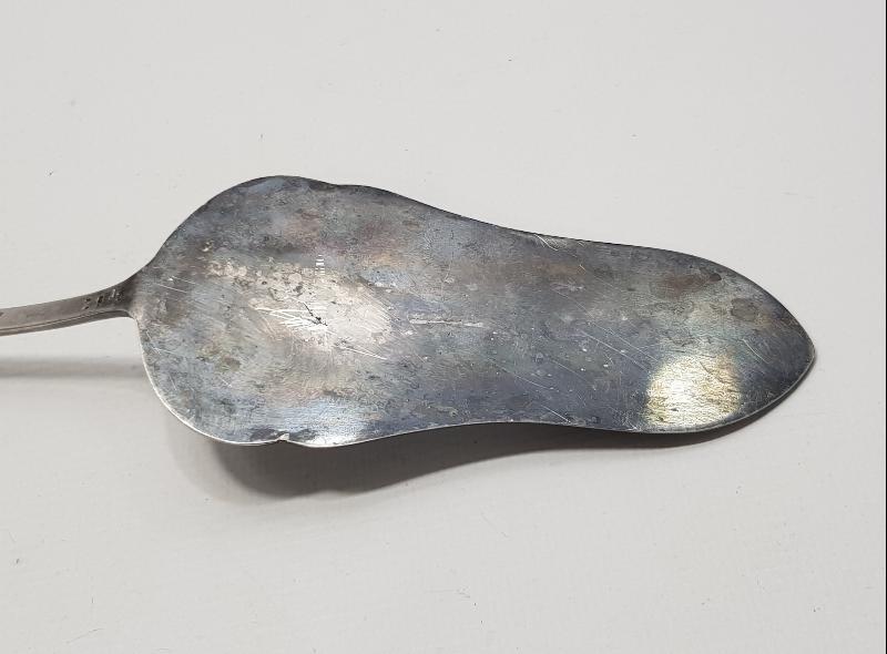 ANTİKA GÜMÜŞ KAPLAMA PASTA SPATULASI