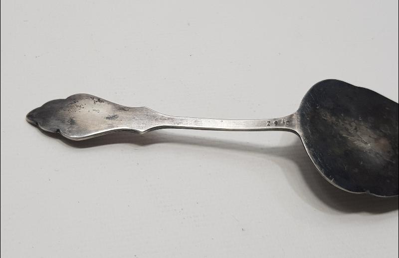 ANTİKA GÜMÜŞ KAPLAMA PASTA SPATULASI