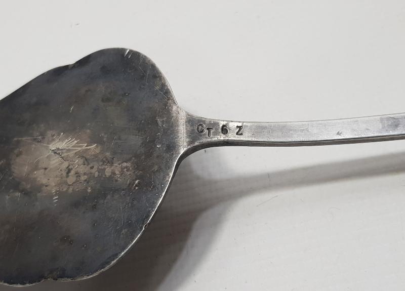 ANTİKA GÜMÜŞ KAPLAMA PASTA SPATULASI