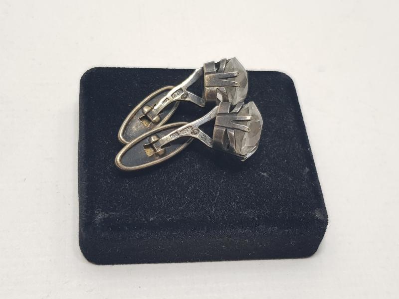 ANTİKA NECEF TAŞLI GÜMÜŞ KOL DÜĞMELERİ