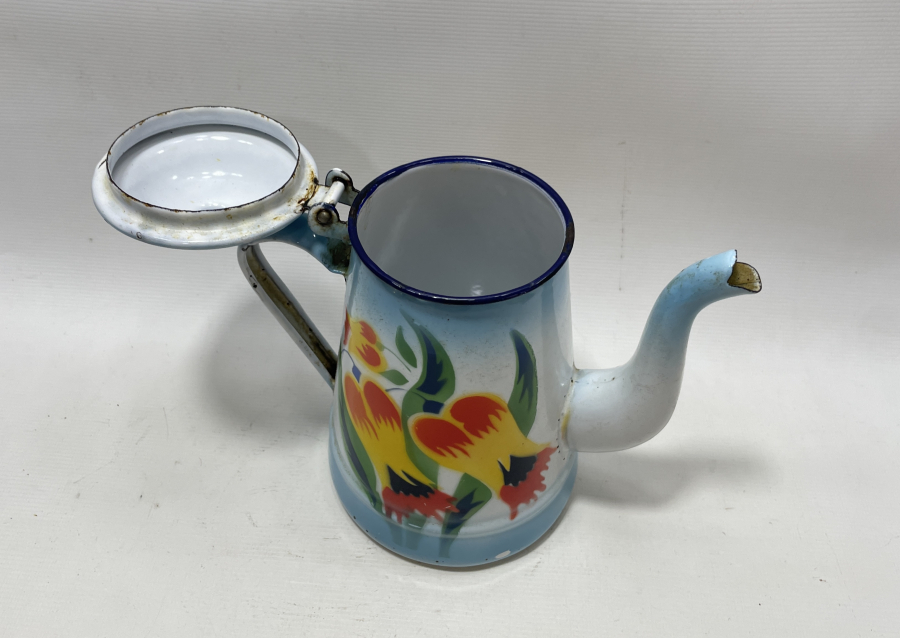 BÜYÜK BOY ANTİKA EMAYE ÇAYDANLIK