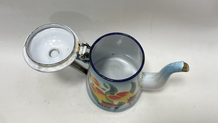 BÜYÜK BOY ANTİKA EMAYE ÇAYDANLIK