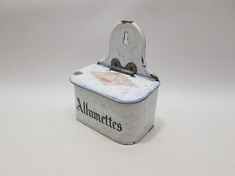 ÇOK NADİR ANTİKA EMAYE KİBRİTLİK