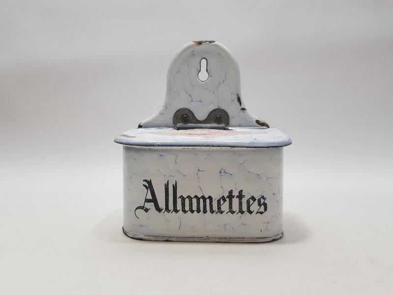 ÇOK NADİR ANTİKA EMAYE KİBRİTLİK