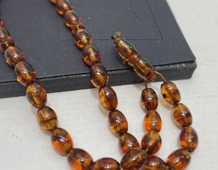 FOSİLLİ DAMLA KEHRİBAR TESPİH